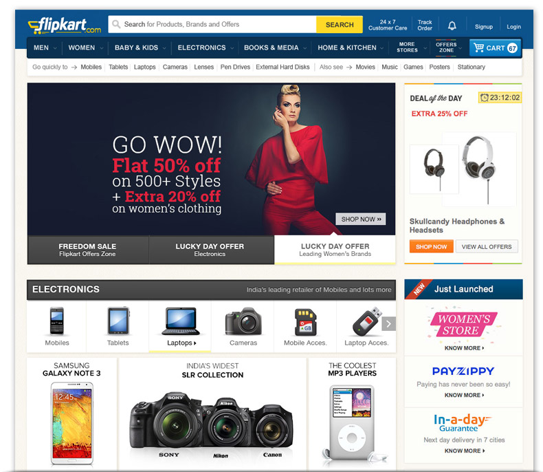 Flipkart Home Page