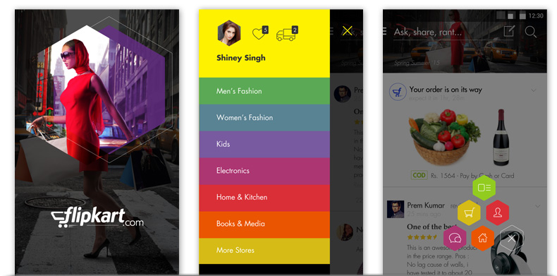 Flipkart App Navigation