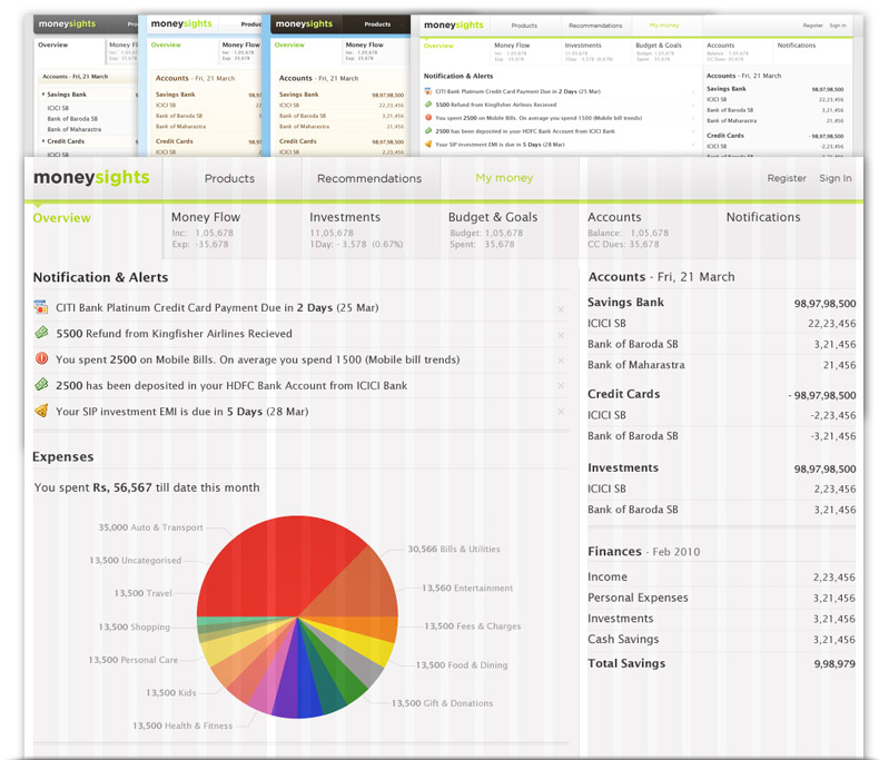 MoneySights Visual Design