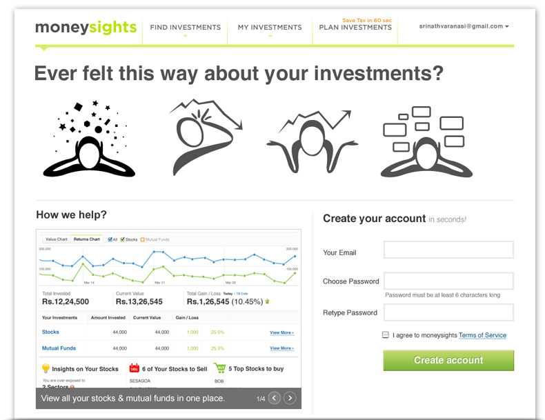 MoneySights Home Page