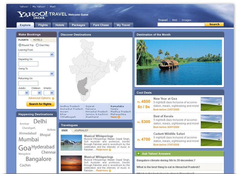 Yahoo! India Travel